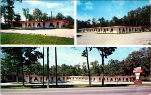 Levering, MI Michigan  TWIN MOTEL  Roadside  McKINLEY TOWNSHIP~Emmet Co Postcard