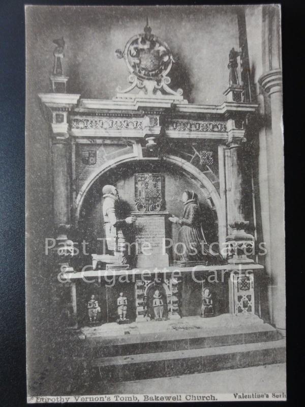 c1903 Derbyshire: Bakewell, Dorothy Vernon's Tomb, Bakewell Church