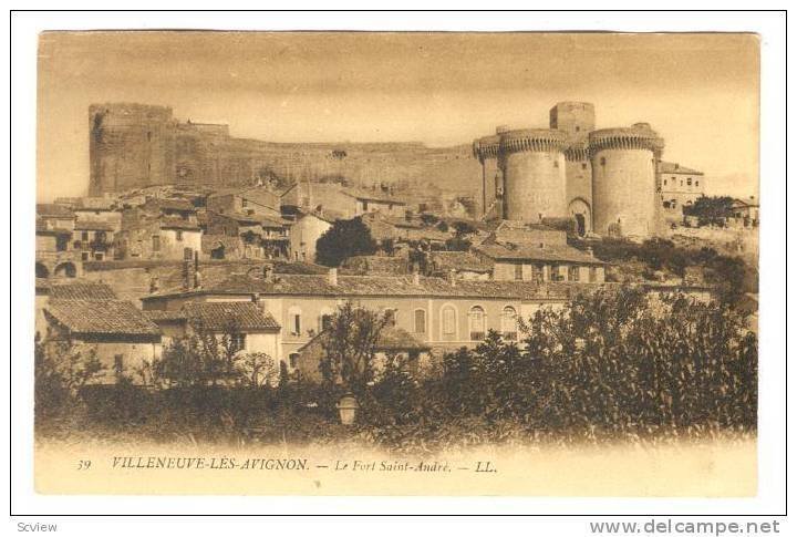 Le Fort Saint-Andre, Villeneuve-lès-Avignon (Gard), France, 1900-1910s