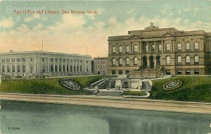 IA, Des Moines, Iowa, Post Office and Library, No. P-23541