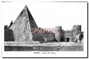 Old Postcard Roma Porta S Paolo