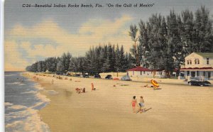 Beautiful Indian Rocks Gulf of Mexico Beach Scene FL