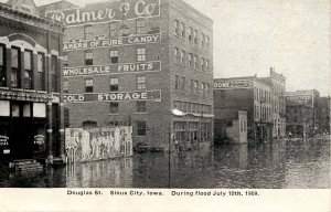 IA - Sioux City. July 10, 1909 Flood. Douglas Street