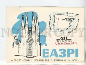 464576 1978 year Spain Barcelona radio QSL card