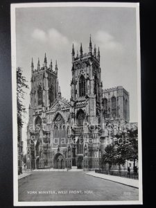 York Minster, West Front, York c 1913