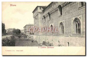 Old Postcard Milano Il Castello Sforzesco