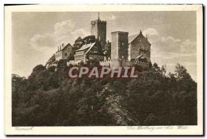 Old Postcard Eisenach Die von Wartburg South West