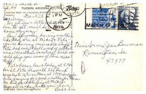 Postcard SHOPS SCENE Tucson Arizona AZ AS3748