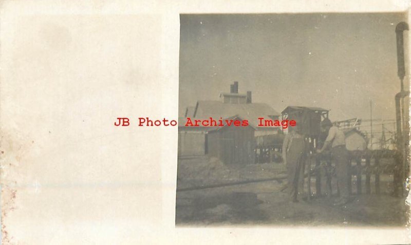 Unknown Location, RPPC, Factory or Oil Refinery Scene? Oklahoma?