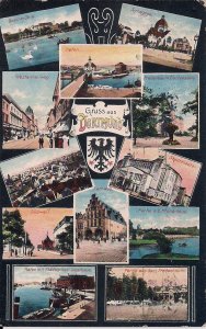 JUDAICA Gruss aus Dortmund, Old Alte Synagoue, 1911, Destroyed 1938, Multiview