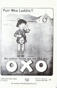 Food Advertising Postcard - Oxo Cubes c1921 - Wee Laddie!! - Pamlin Prints  2248