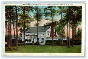 1923 Chauncey Olcott Cottage, Saratoga Springs, New York NY Postcard