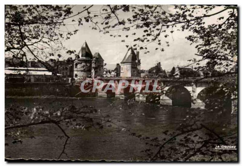 Old Postcard Chatellerault Pont Henri IV