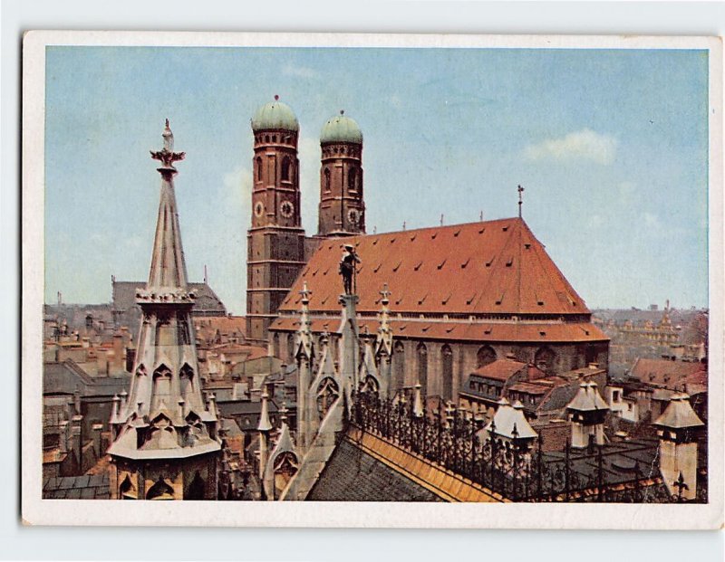 Postcard Cathedral, Munich, Germany