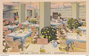 ALEXANDRIA, Louisiana, 1930-1940's; Coffee Shop, Hotel Bentley