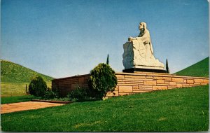 Vtg Christ in Garden of Gethsemane Crestlawn Memorial Park Riverside CA Postcard