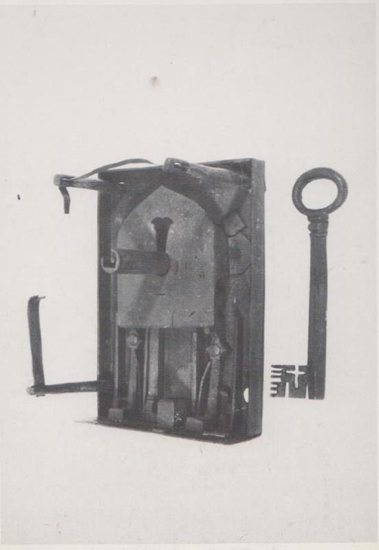 Antique Chest Lock & Key West Midlands Willenhall Museum Postcard