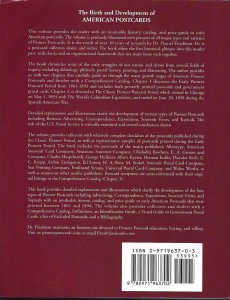 BOOK- The Birth & Development of American Postcards