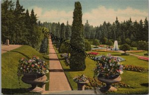 Sunken Gardens Manitou Park Spokane WA Postcard PC348