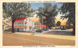 Cranbury New Jersey The Cranbury Inn Linen Vintage Postcard AA109464