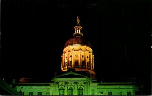 Georgia Atlanta State Capitol Building Dome At Night