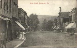 Blossburg PA Main St. c1910 Postcard