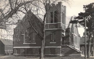 c.'11,  RPPC Real Photo, Methodist, M.E. Church, Mt Auburn, IA, Old Postcard