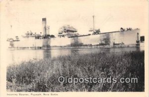 Incoming Steamer Pugwash, Nova Scotia Ship 1952 