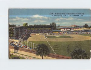 Postcard Al Lang Field on Beautiful Tampa Bay St. Petersburg Florida USA