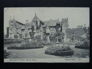 Oxfordshire Banbury BROUGHTON CASTLE South Front c1905 Postcard by Valentine