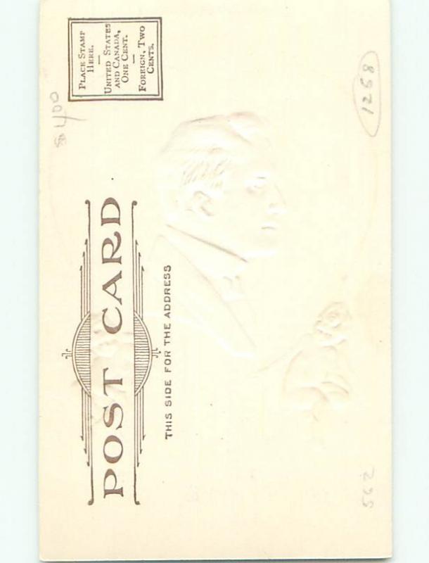 Divided-Back CUPID VALENTINE SCENE Cute Postcard W7667