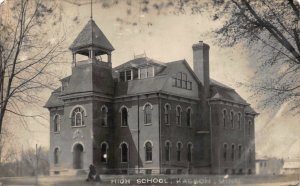 Real Photo Postcard High School in Kasson, Minnesota~117789