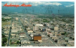 Postcard PANORAMIC SCENE Anchorage Alaska AK AQ5612