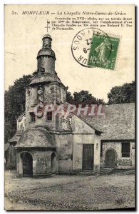 Old Postcard Honfleur La Chapelle Notre Dame De Grace