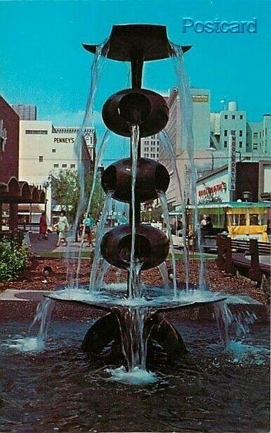 CA, Fresno, California, Fresno Mall, Fountain, Dexter Press No. 99182-B