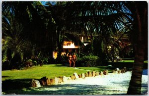 VINTAGE POSTCARD THE CARIBBEAN BEACH CLUB AT ANTIGUA WEST INDIES 1970s