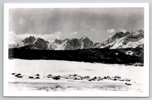 Idaho RPPC Winter Scene Of Upper Stanley ID Postcard V21