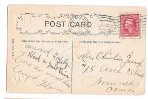 Valentine Postcard HB Griggs Artist Signed Couple in Biplane Embossed 1911