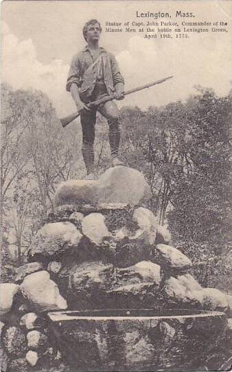 Captain John Parker Monument Lexington massachusetts 1910