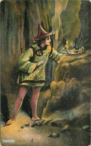 Arabian Nights C-1910 Fantasy Aladdin finds the lamp Postcard TP & CO 1913