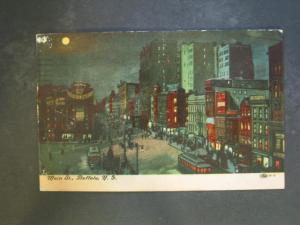 Buffalo NY Main Street c1910 Postcard