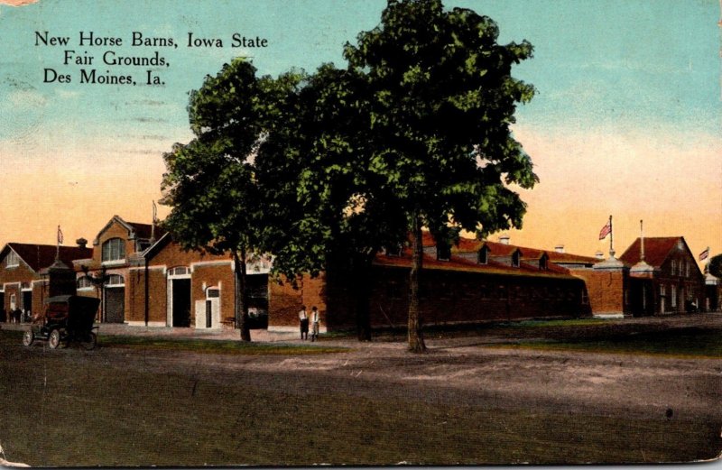 Iowa Des Moines New Horse Barns Iowa State Fair Grounds 1918