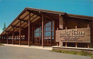 Yellowstone Park Wyoming Canyon Visitor Center Vintage Postcard K51747