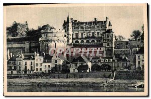 Old Postcard The Chateaux of the Loire Amboise Indre et Loire