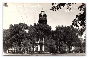 Postcard Cherokee County Court House Columbus Kans. Kansas RPPC c1947