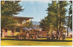 Sunbathing, Heglers Coldstream Court Resort, Kalamalka Lake, Vernon, British ...