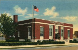 1950s Post Office Deming New Mexico  Vintage Linen Postcard