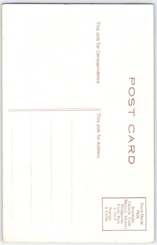 Vintage B&O Railroad Co. General Offices Night View Baltimore Postcard