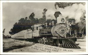 Buena Park Ghost Town Calico Railroad Knott's Berry Farm Real Photo Postcard