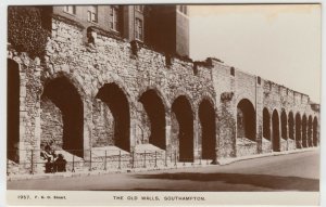 Hampshire; The Old Walls, Southampton RP PPC By FGO Stuart, Unused, c 1910